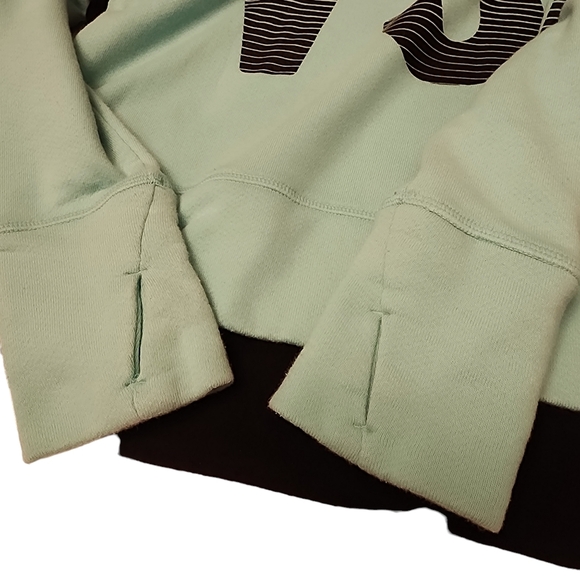 Victoria's Secret VSX Sport Seafoam Boxy Cutout back Sweatshirt - Picture 8 of 10